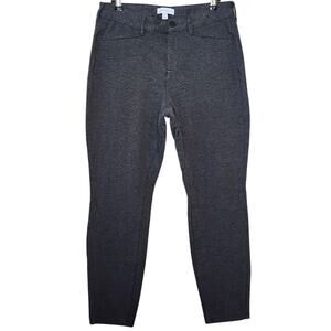 Boutique Womens Stretch Knit Jeggings Size 16W Gray Mid Rise Pants Back Pockets